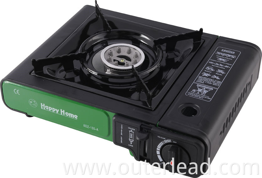Outdoor Camping BBQ Portable Gas Cooker Stove Cast Iron 1 Burner Gas Stove